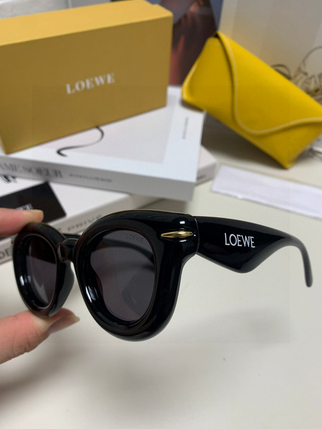 Loewe Round Silver Lens Sunglasses for Men & Women - detail image 7