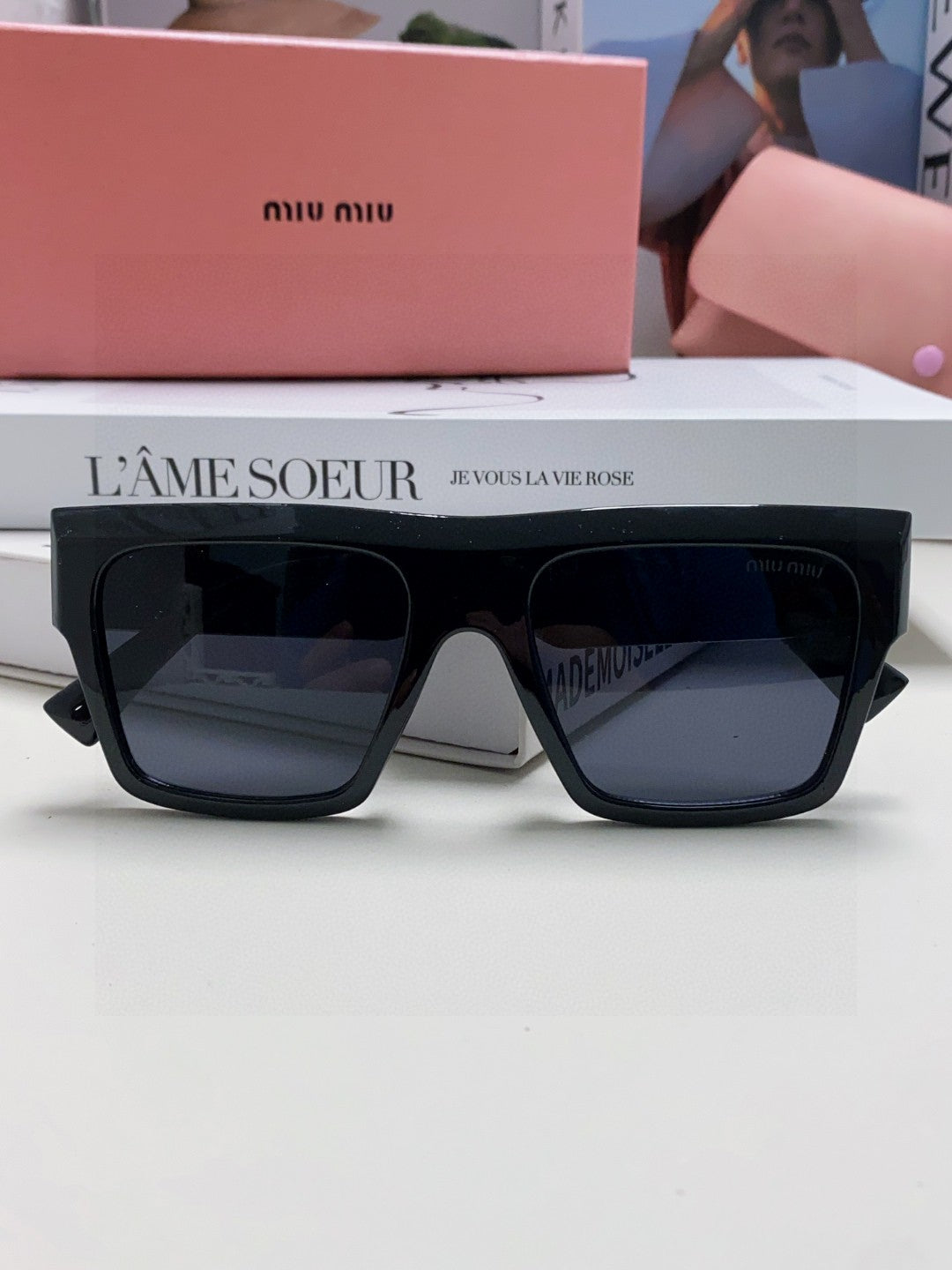 Miu Miu Square Black Lens Sunglasses for Women - detail image 7