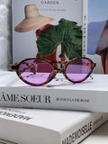 Miu Miu Round Purple Lens Sunglasses for Men & Women