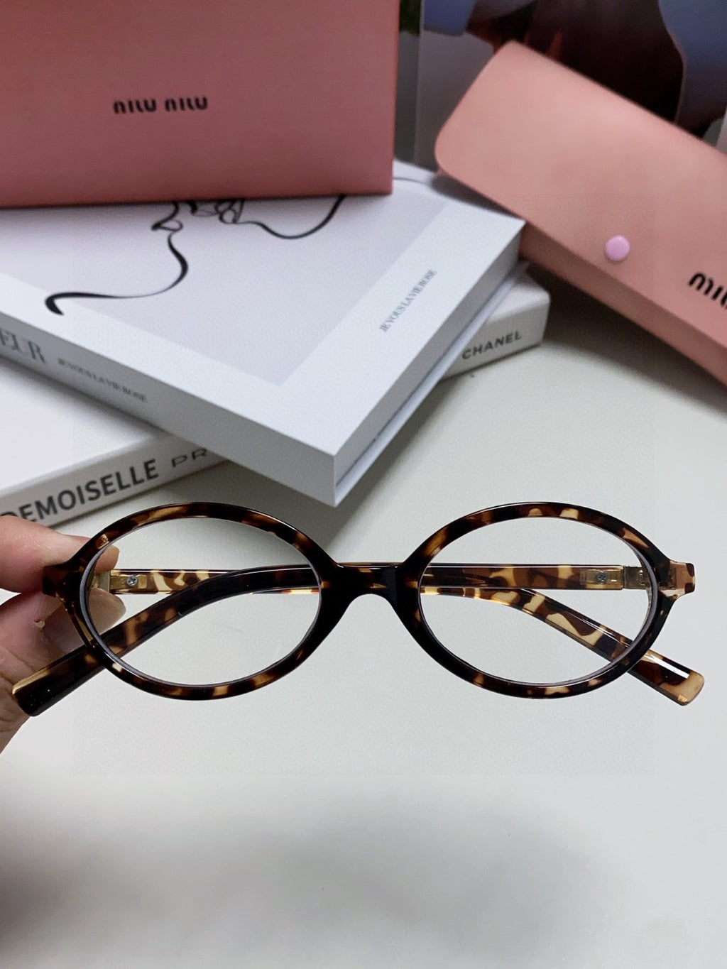 Miu Miu Round Black Lens Sunglasses for Men & Women - detail image 3