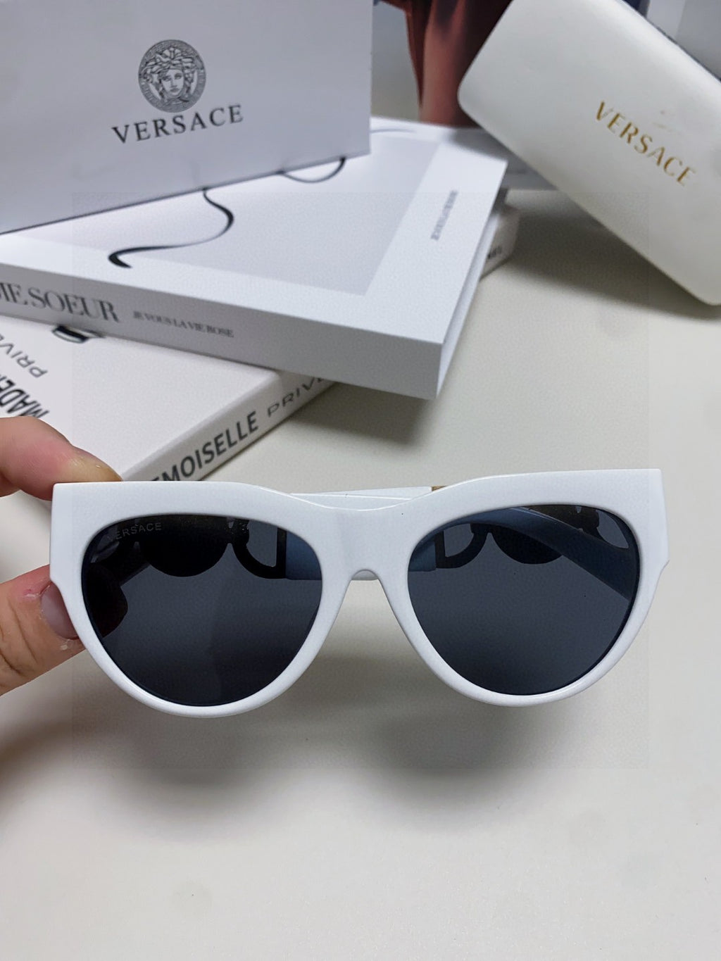 Versace Fashion Black Lens Sunglasses for Men & Women - 487898 - detail image 5