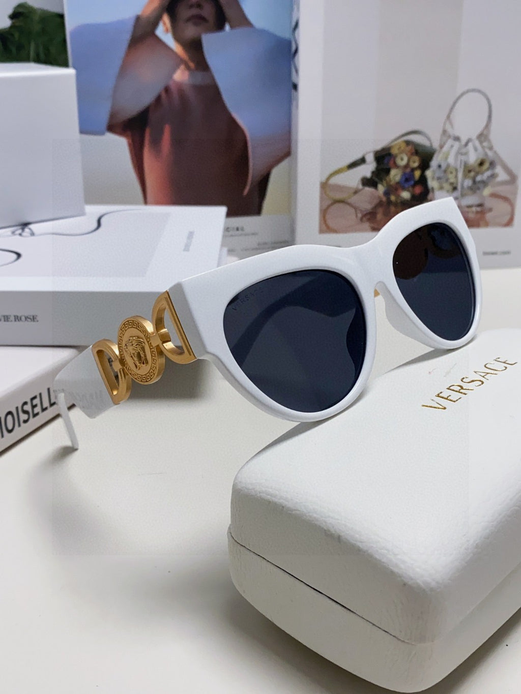 Versace Fashion Black Lens Sunglasses for Men & Women - 487898 - detail image 9