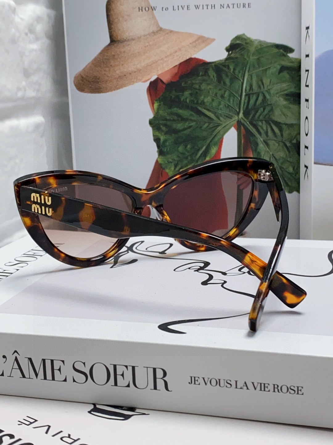 Miu Miu Cat-Eye Brown Lens Sunglasses for Men & Women - detail image 4