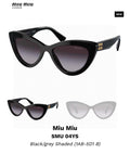 Miu Miu Cat-Eye Gray Lens Sunglasses for Men & Women