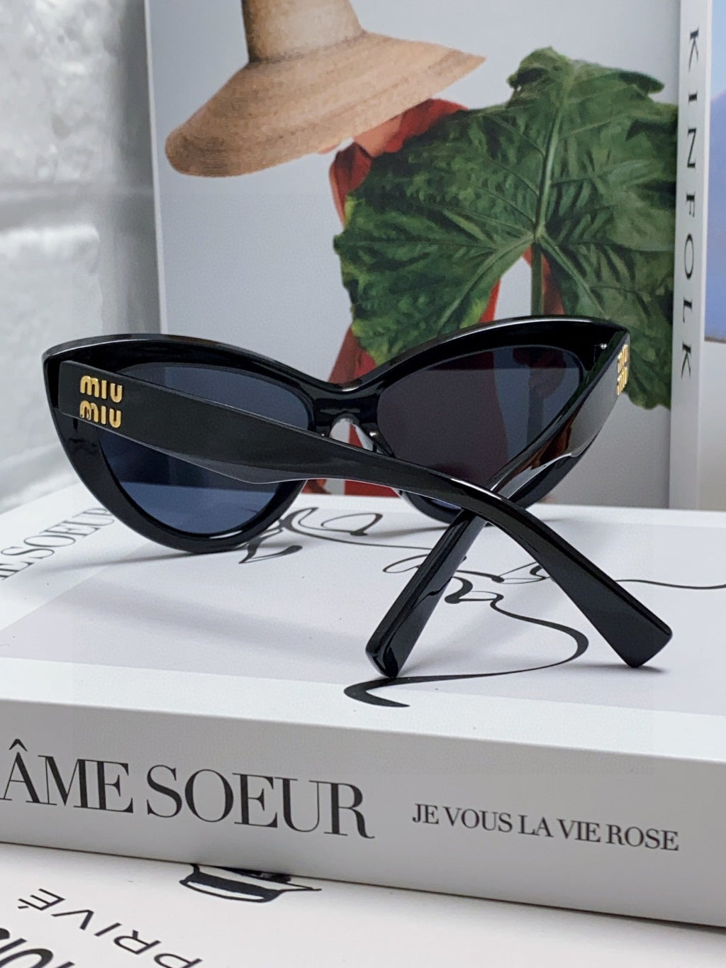Miu Miu Cat-Eye Gray Lens Sunglasses for Men & Women - 432708 - detail image 4