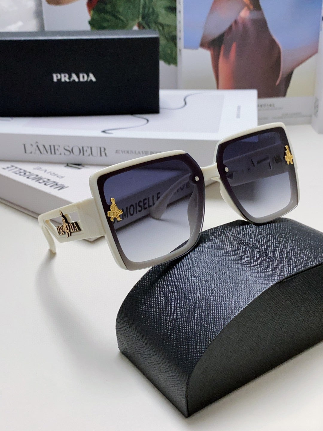 Prada Fashion Silver Lens Sunglasses for Men & Women - 998162 - detail image 7