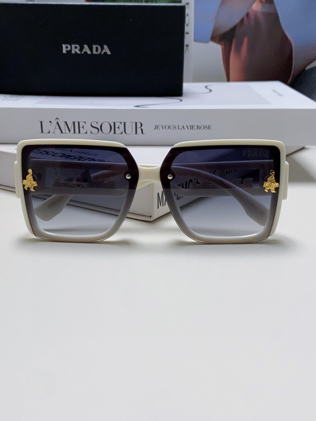 Prada Fashion Silver Lens Sunglasses for Men & Women - 998162 - detail image 6