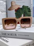 Prada Metal Oversized Red Lens Sunglasses for Men - 998164
