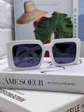 Prada Metal Oversized Silver Lens Sunglasses for Men - 998165