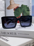 Prada Metal Oversized Blue Lens Sunglasses for Men - 998167