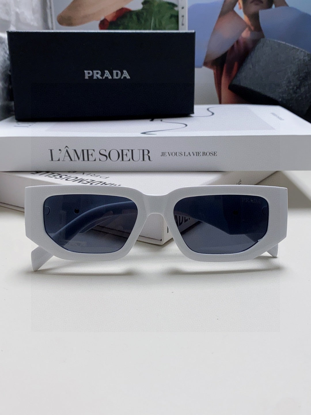Prada Fashion Blue Lens Sunglasses for Men & Women - 998168 - detail image 5