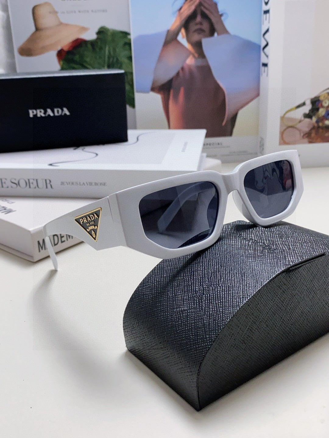 Prada Fashion Blue Lens Sunglasses for Men & Women - 998168 - detail image 6