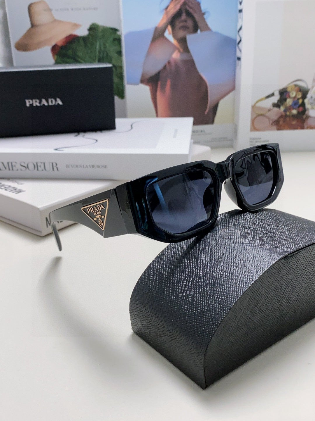 Prada Fashion Blue Lens Sunglasses for Men & Women - 998169 - detail image 7