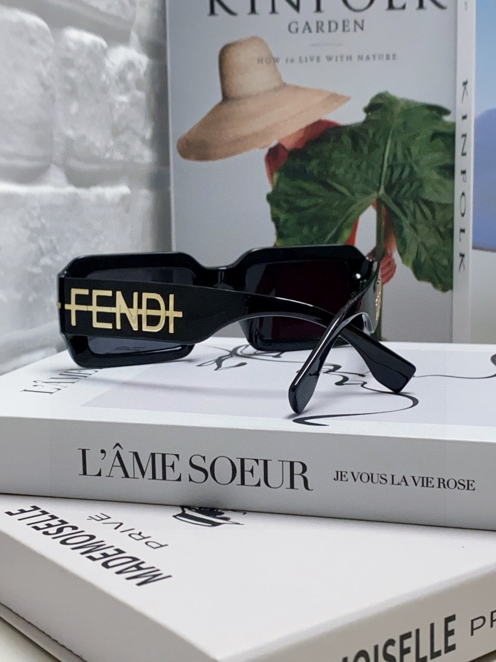 Fendi Square Orange Lens Sunglasses for Men & Women - detail image 2