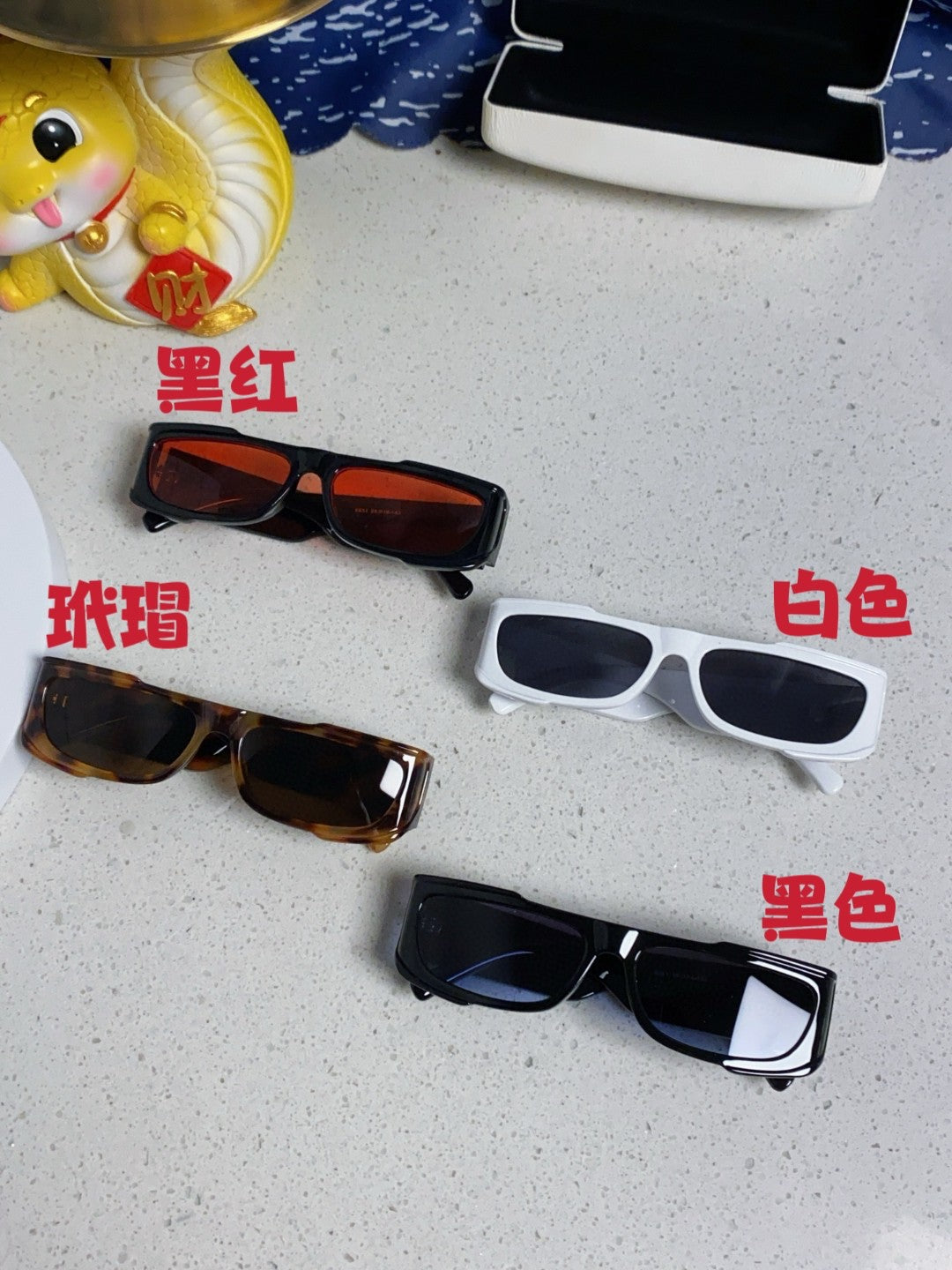 Versace Rectangular Silver Lens Sunglasses for Men & Women - detail image 10