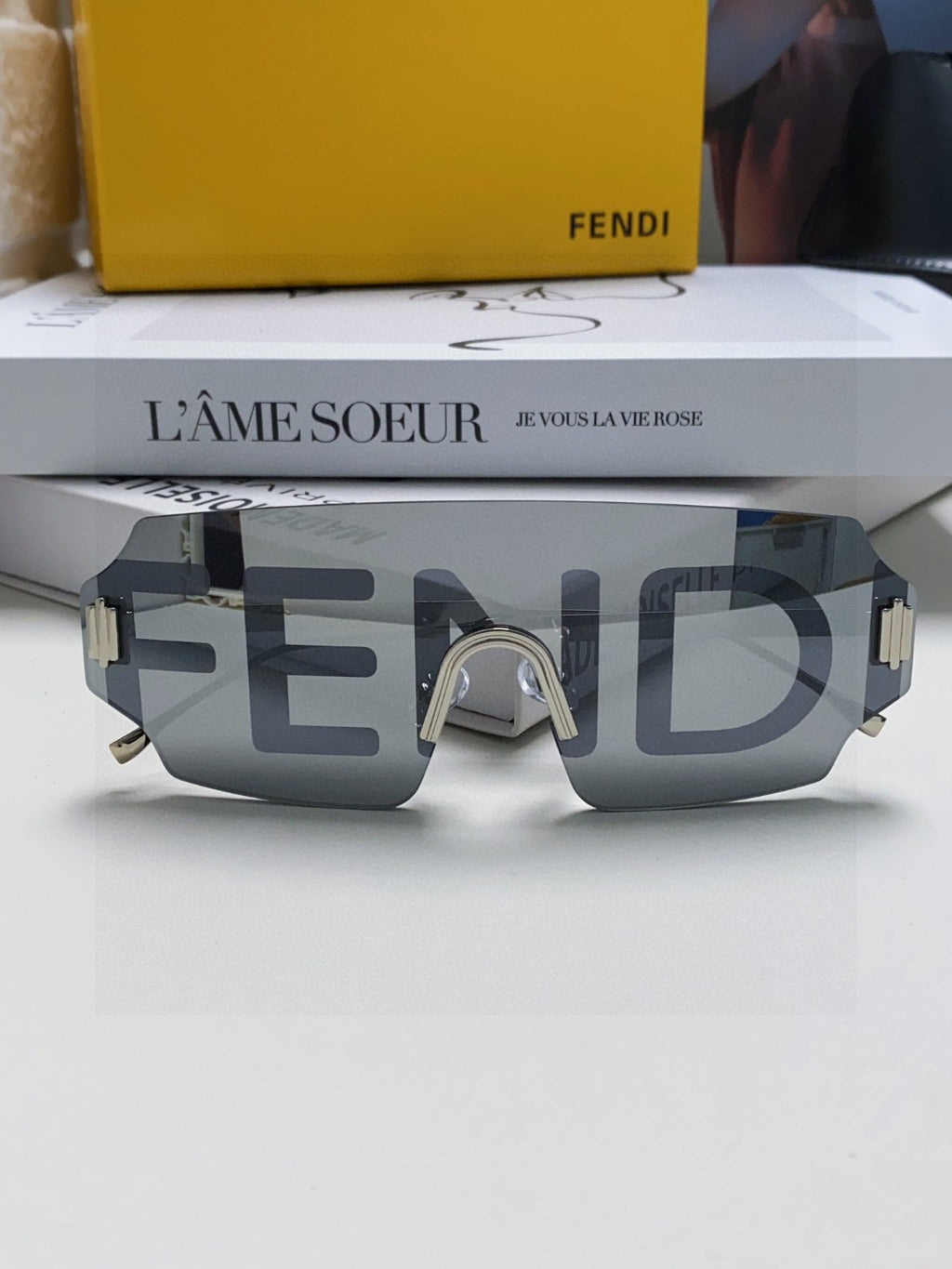 Fendi Lightweight Rimless Gray Lens Sunglasses for Men & Women - 432749 - detail image 5