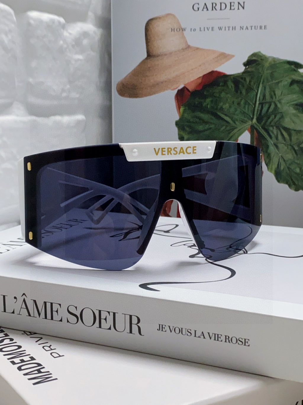 Versace Oversized Black Lens Sunglasses for Men & Women - 935357