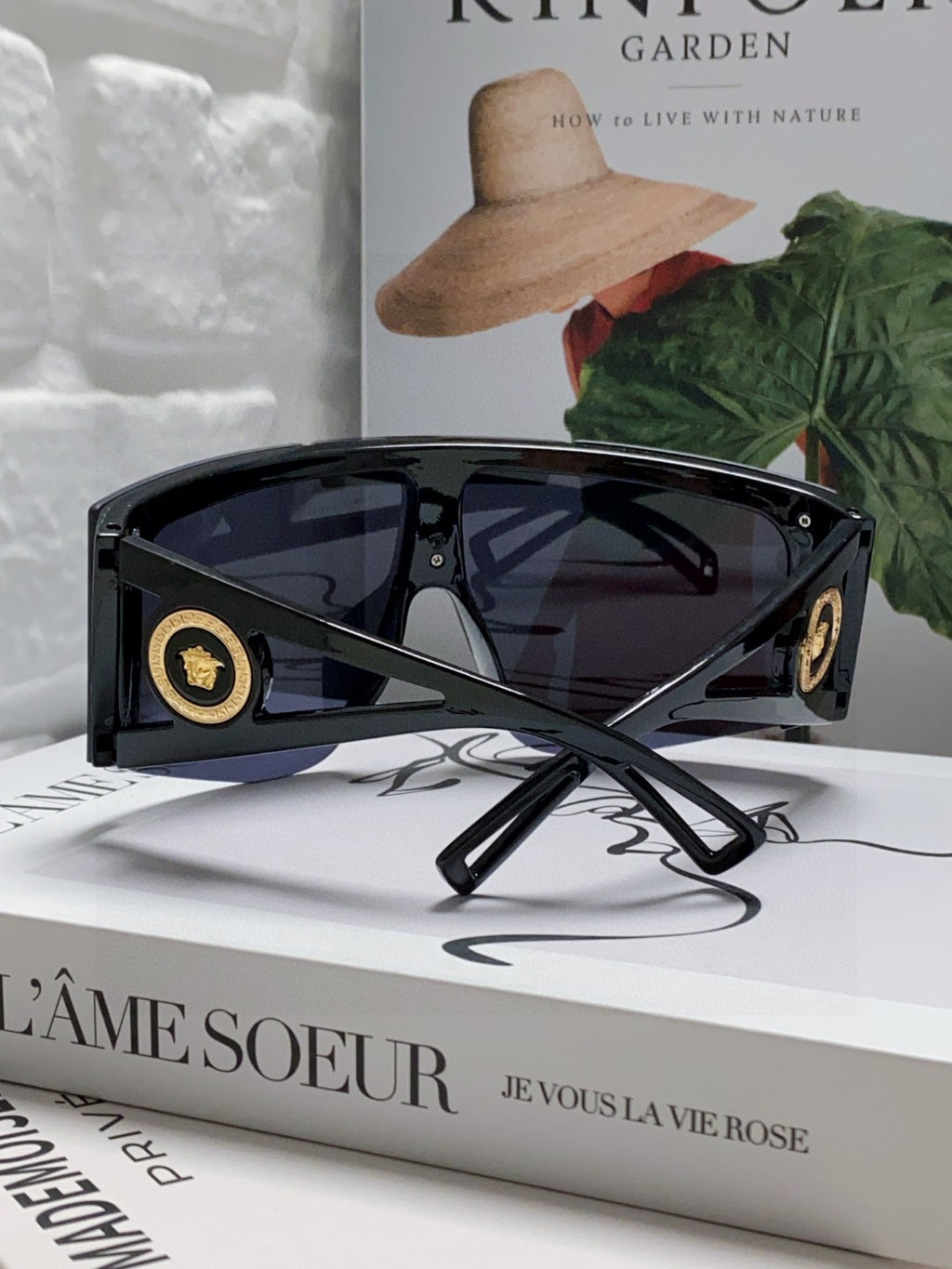 Versace Oversized Black Lens Sunglasses for Men & Women - 158633 - detail image 2