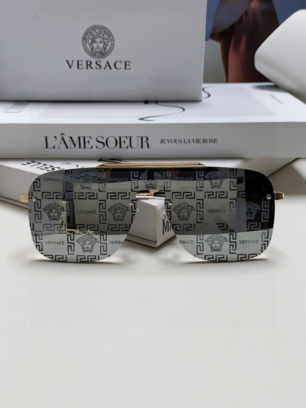 Versace Fashion Gray Lens Sunglasses for Men & Women - 399297 - detail image 6