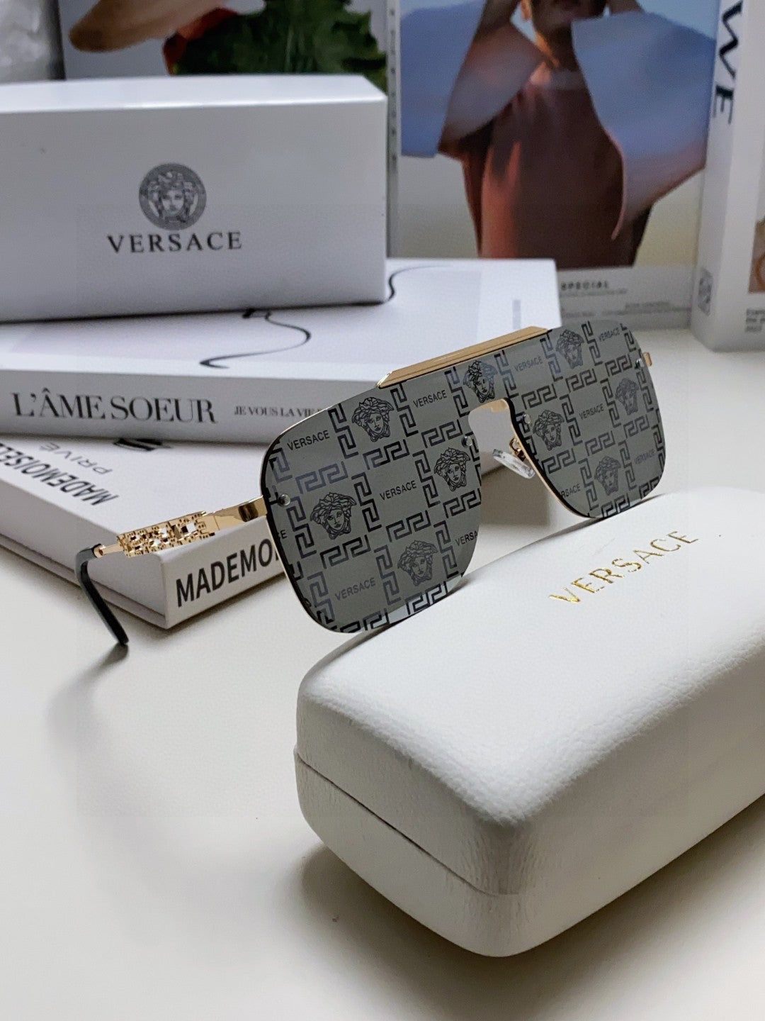 Versace Fashion Gray Lens Sunglasses for Men & Women - 399297 - detail image 7