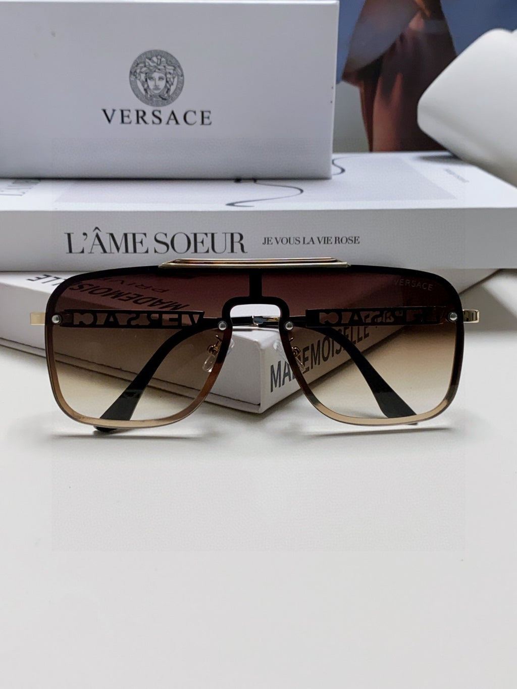 Versace Fashion Red Lens Sunglasses for Men & Women - 399298 - detail image 5