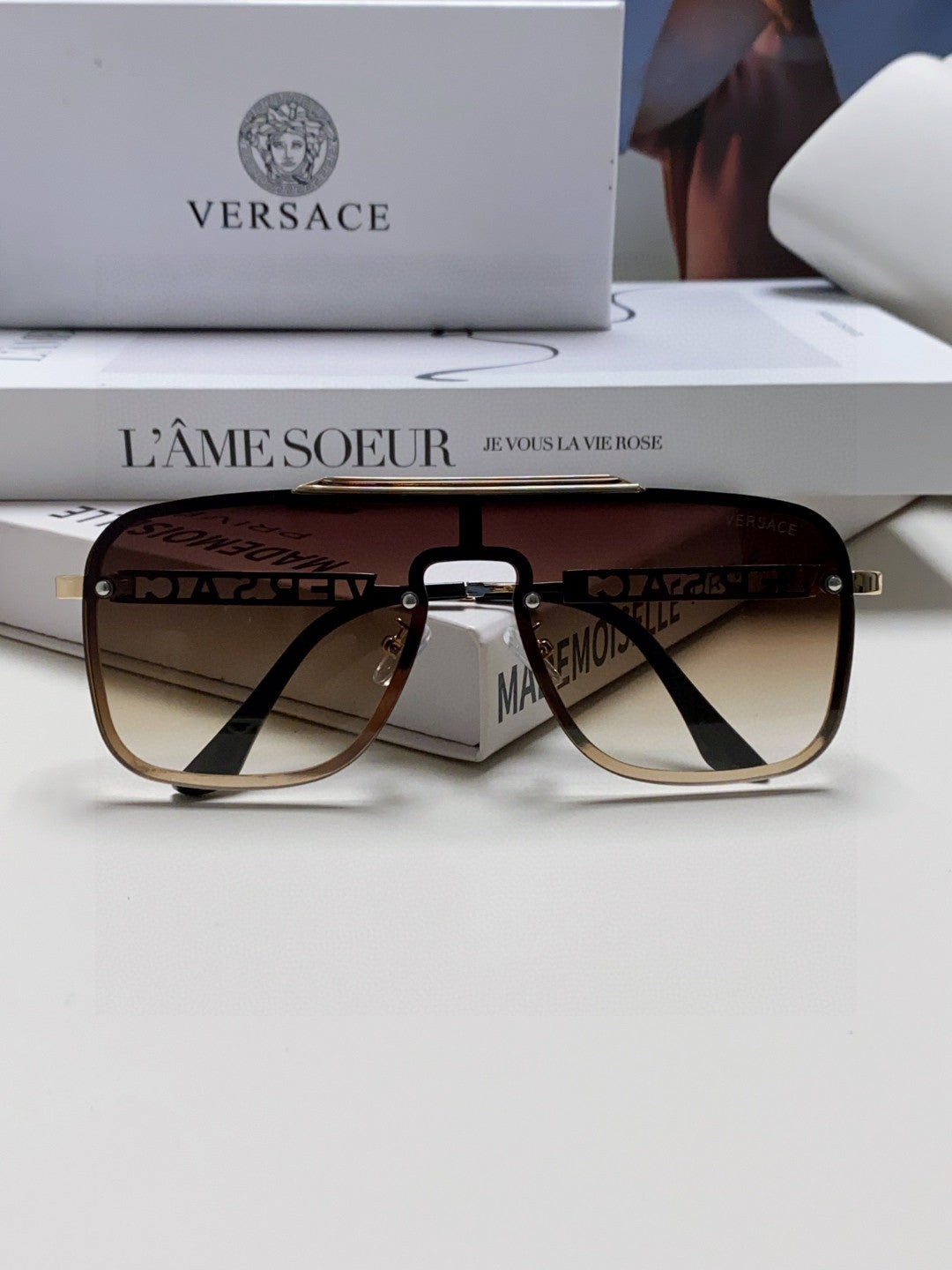 Versace Fashion Red Lens Sunglasses for Men & Women - 399298 - detail image 5