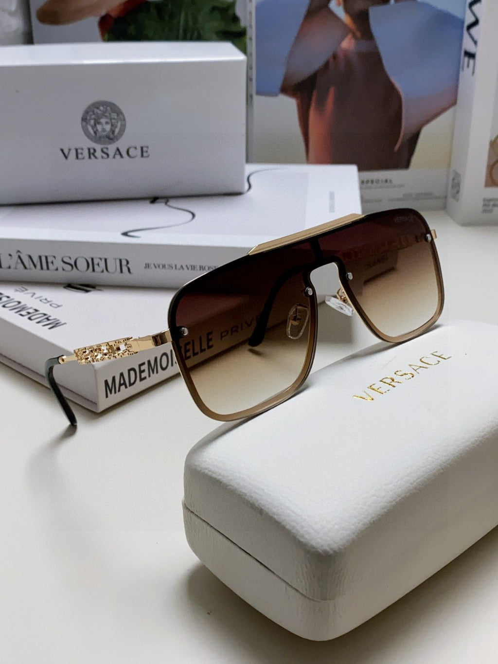 Versace Fashion Red Lens Sunglasses for Men & Women - 935360 - detail image 6