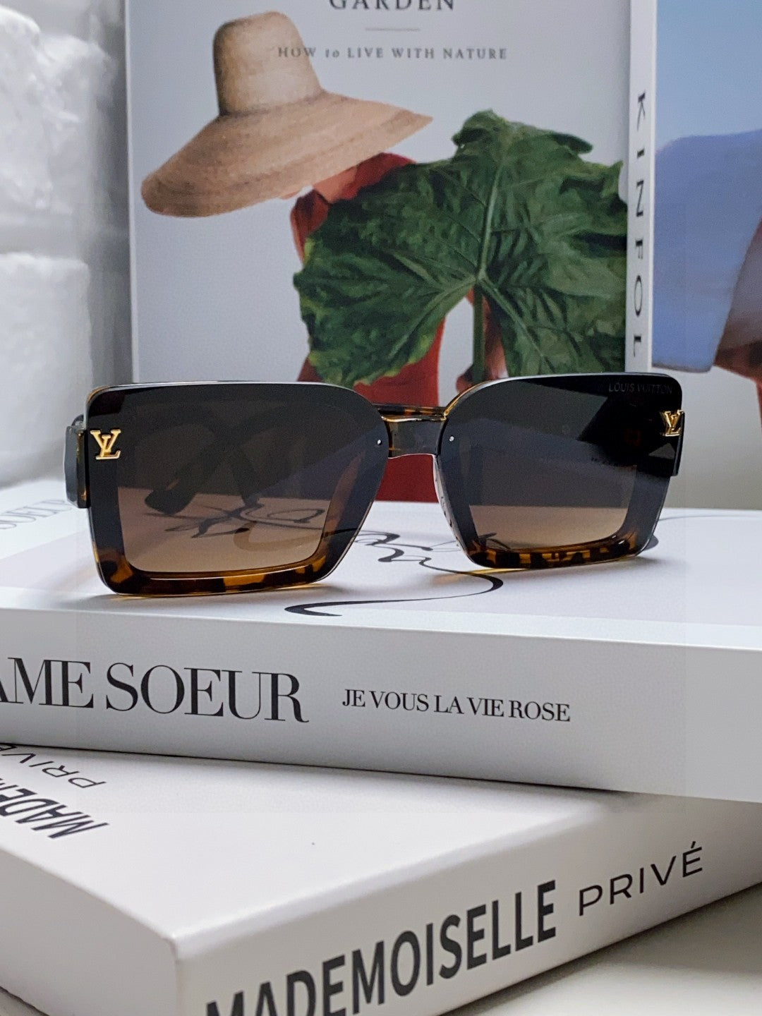 Louis Vuitton Polarized Square Gray Lens Sunglasses for Women