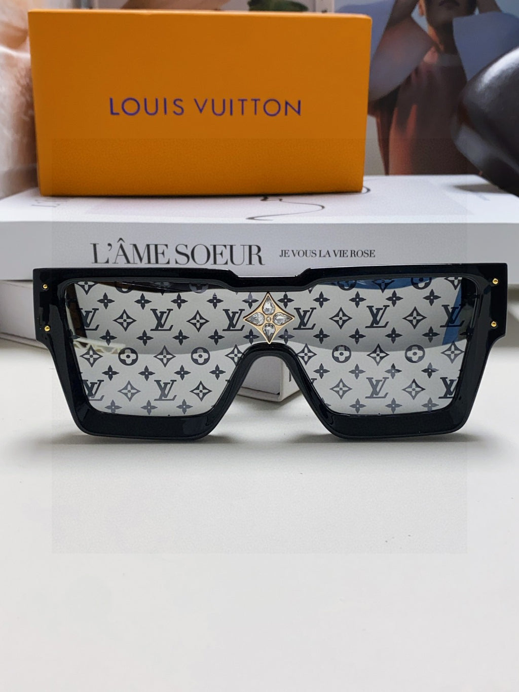 Louis Vuitton Square Silver Lens Sunglasses for Men & Women - 371394 - detail image 5