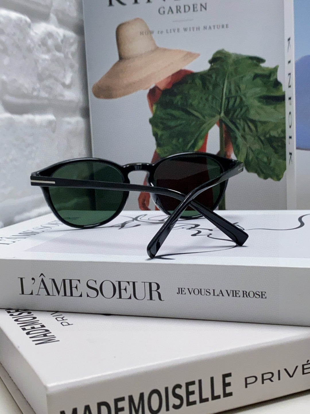 Tom Ford Polarized Round Green Lens Sunglasses for Men & Women - detail image 2