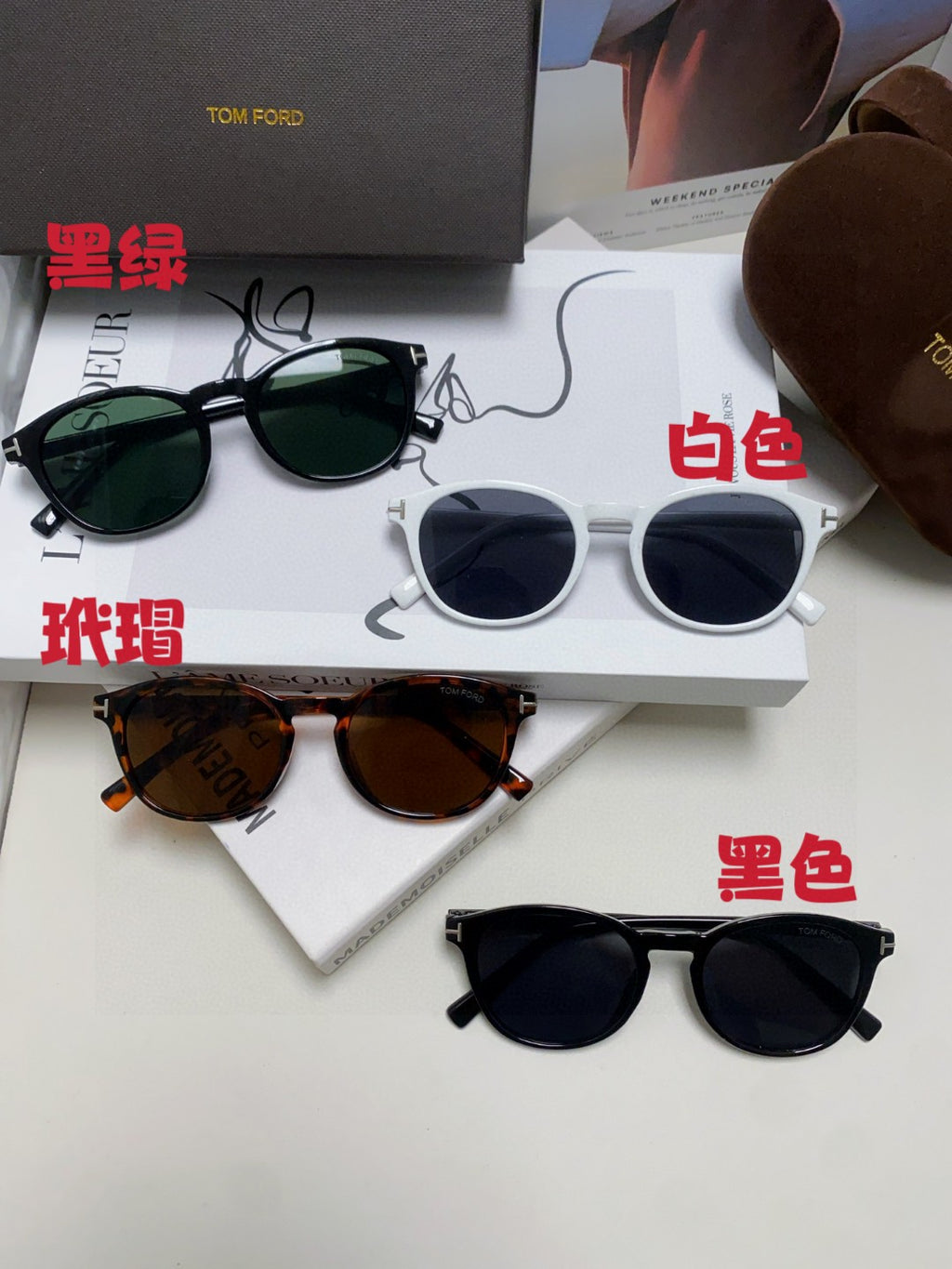Tom Ford Polarized Round Black Lens Sunglasses for Men & Women - detail image 11