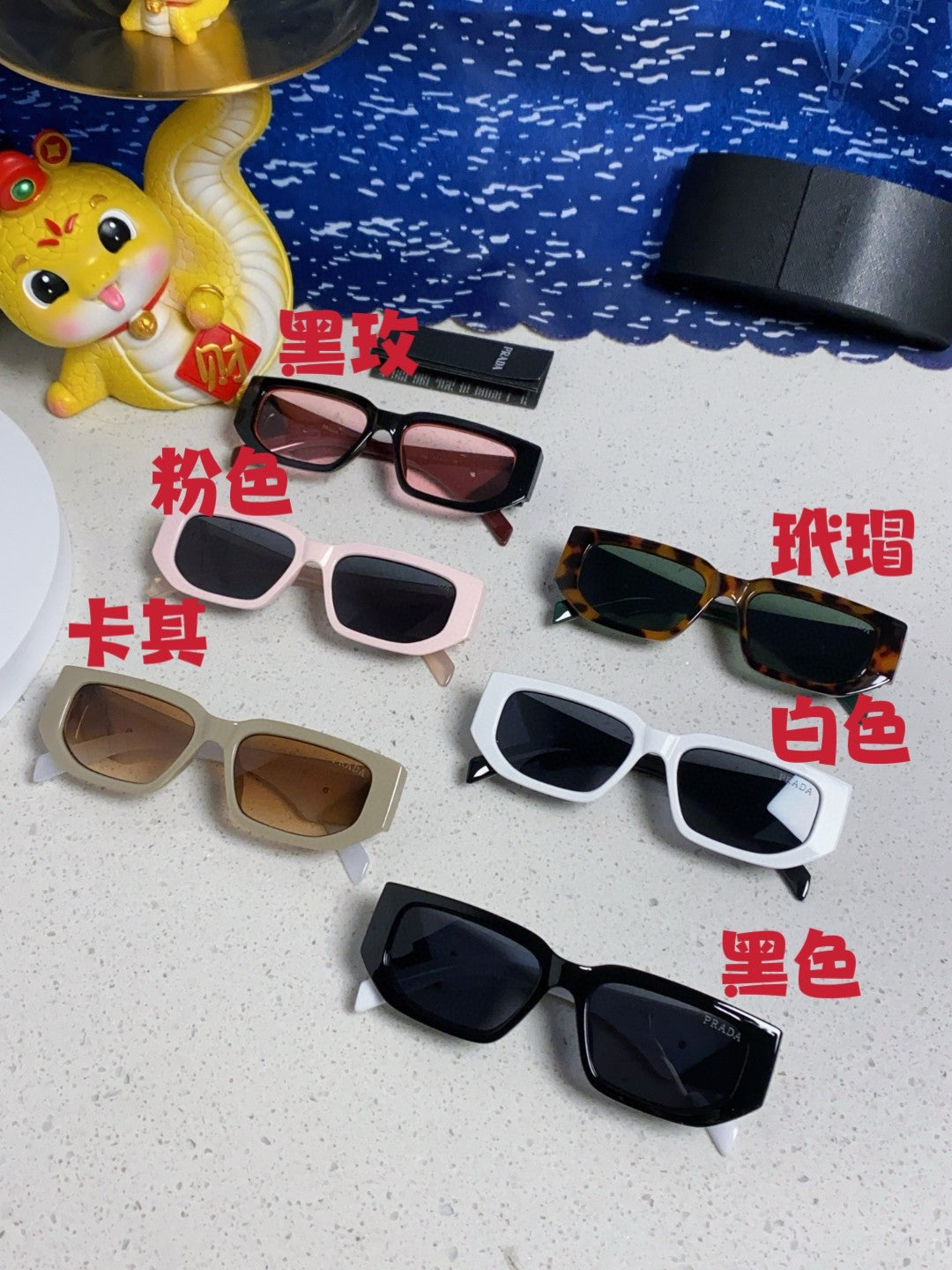 Prada Square Silver Lens Sunglasses for Men & Women - 372077 - detail image 11