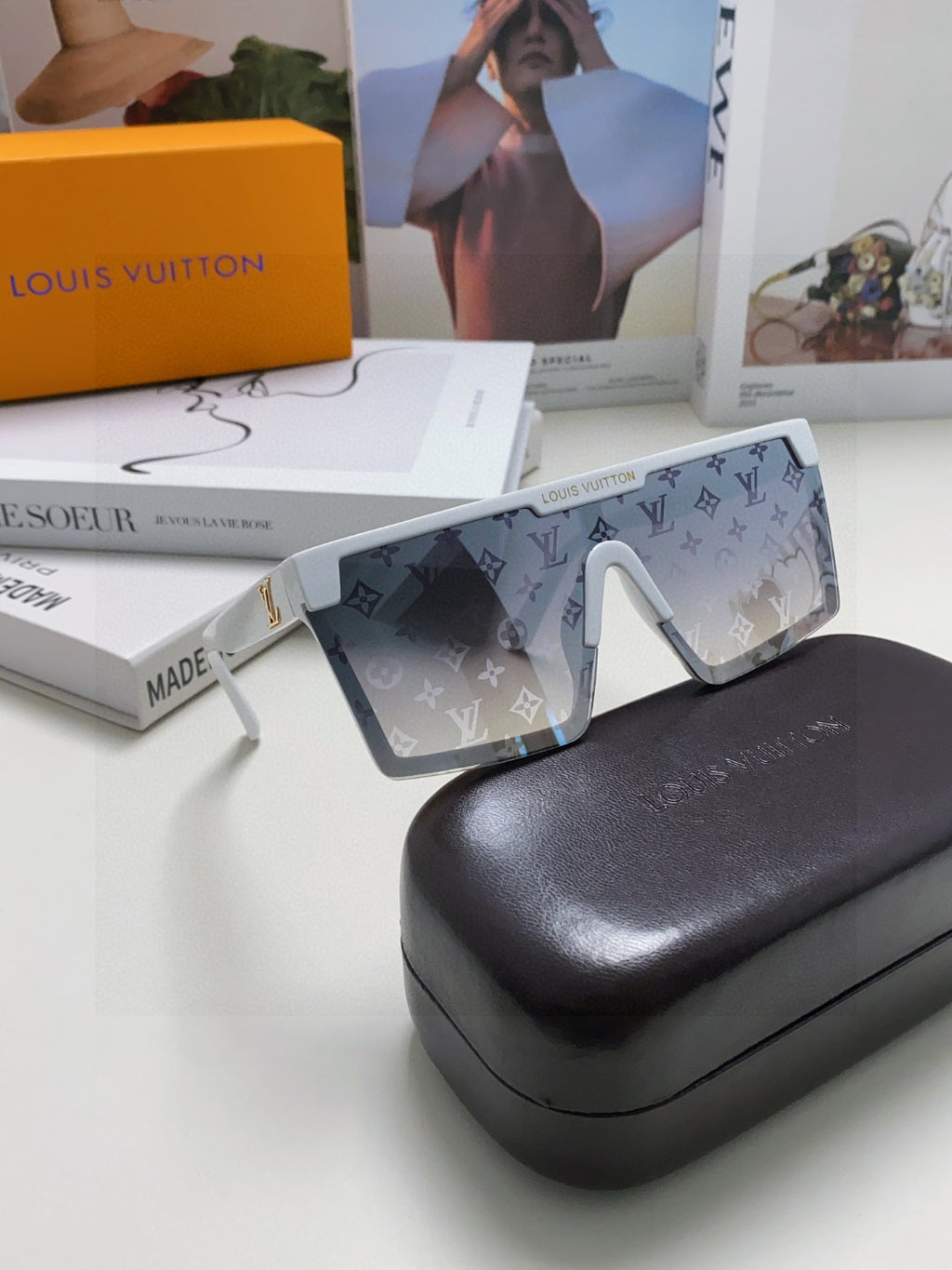 Louis Vuitton Fashion Gray Lens Sunglasses for Men - 371264 - detail image 7