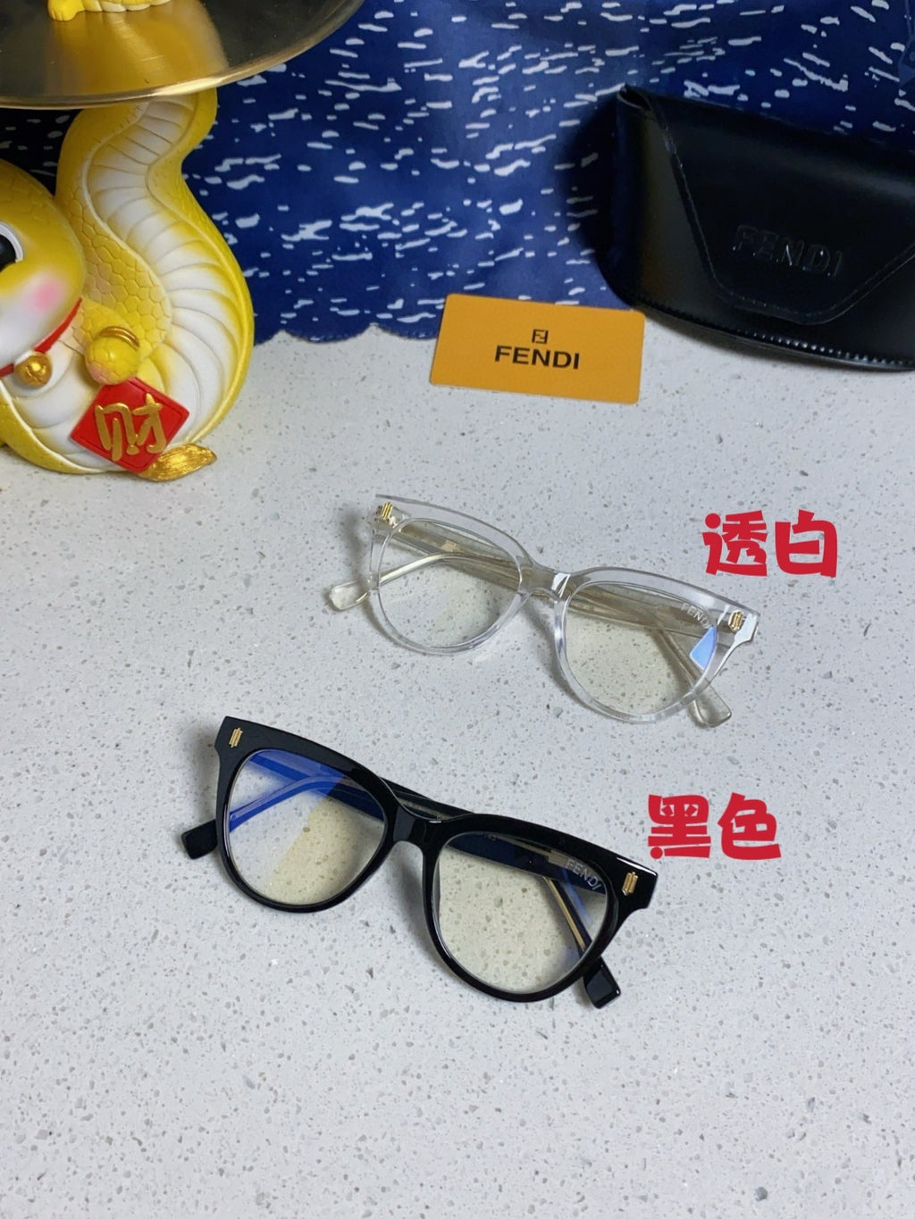 Fendi Blue-Light Square Silver Lens Sunglasses for Men & Women - 372472 - detail image 11