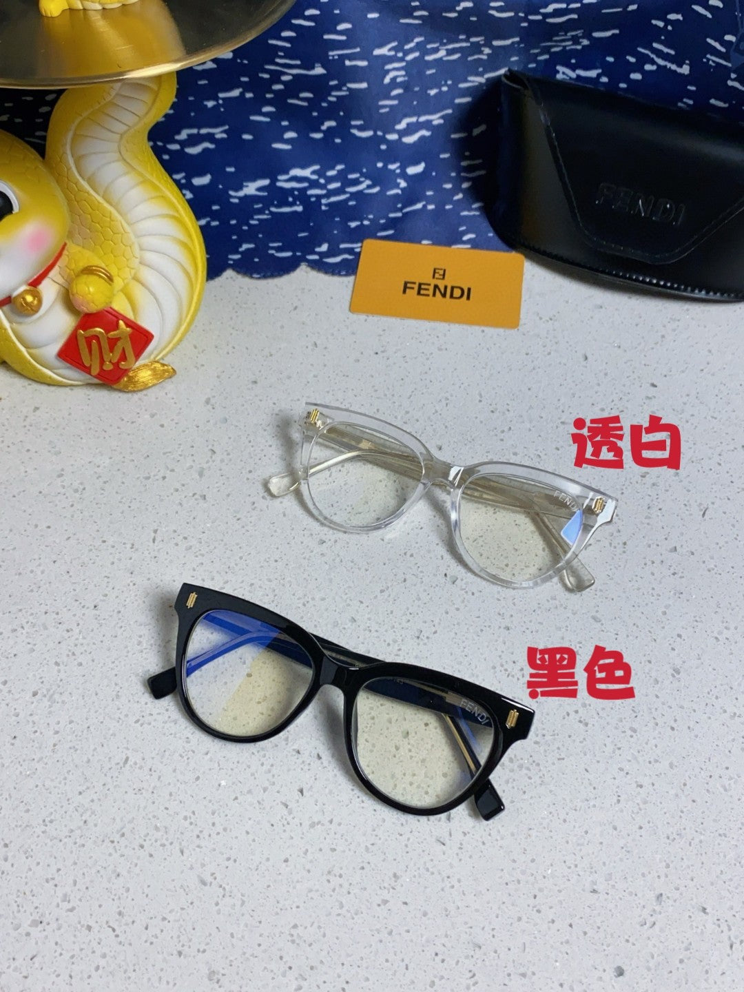 Fendi Blue-Light Square Silver Lens Sunglasses for Men & Women - 372472 - detail image 11