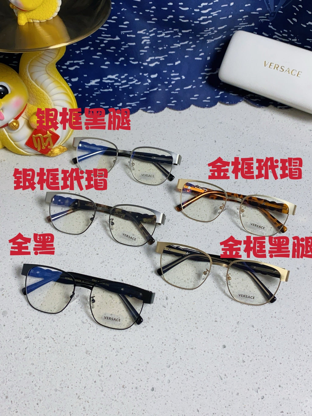 Versace Metal Fashion Silver Lens Sunglasses for Men & Women - detail image 11