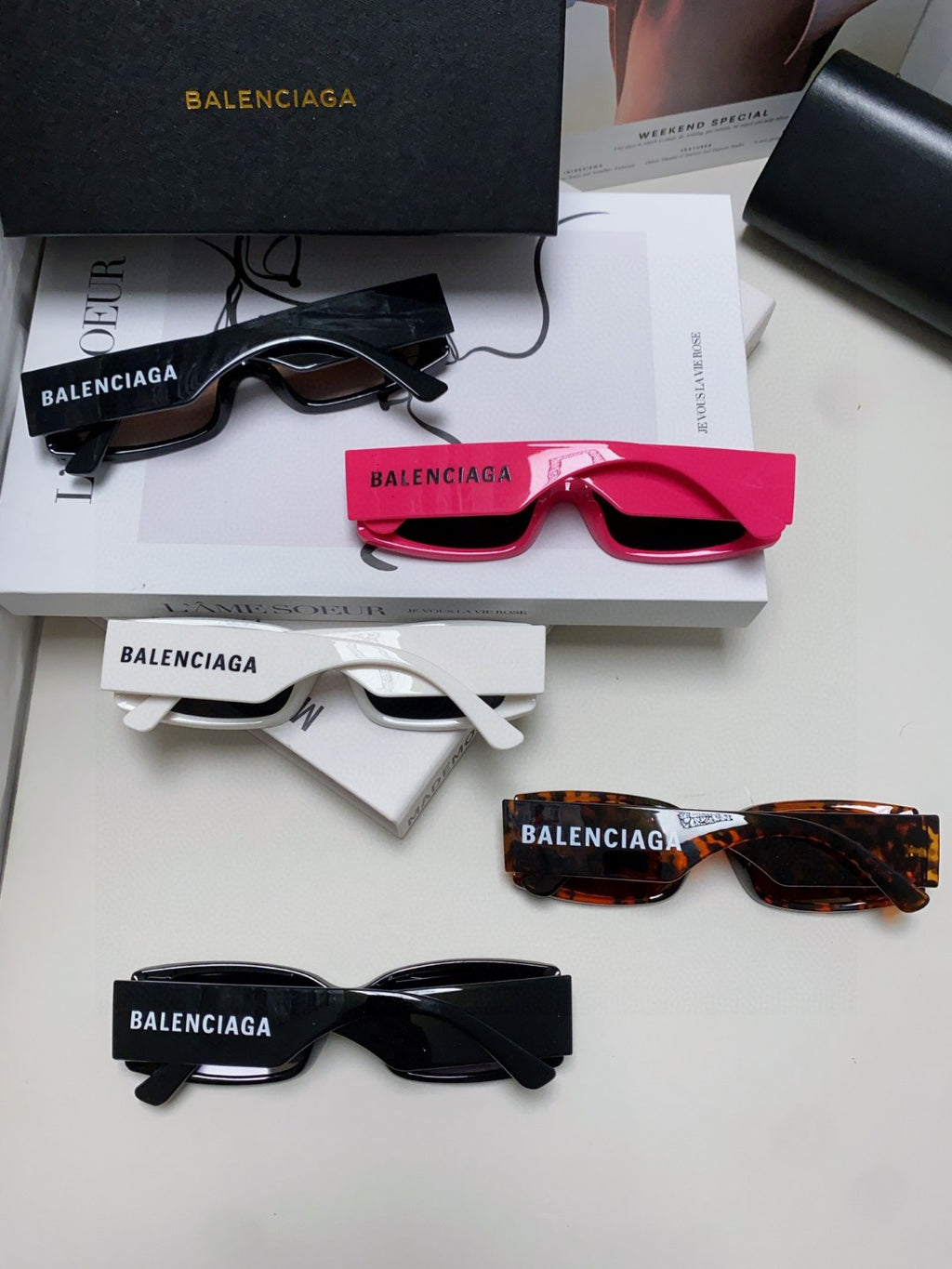 Balenciaga Fashion Gray Lens Sunglasses for Men & Women - detail image 8