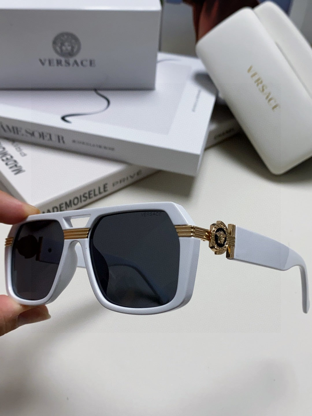 Versace Fashion Brown Lens Sunglasses for Men & Women - 399296 - detail image 4