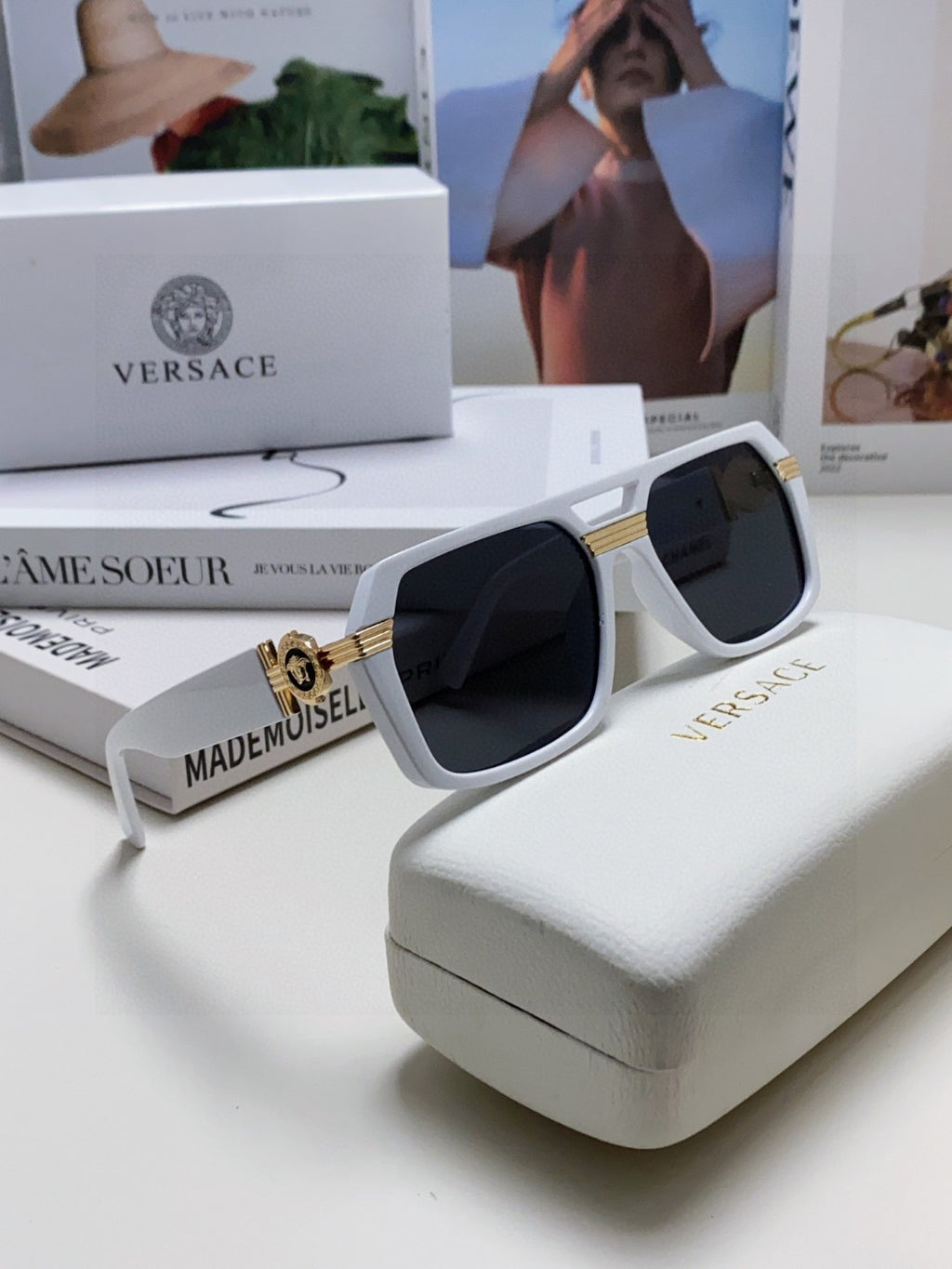 Versace Fashion Brown Lens Sunglasses for Men & Women - 399296 - detail image 6