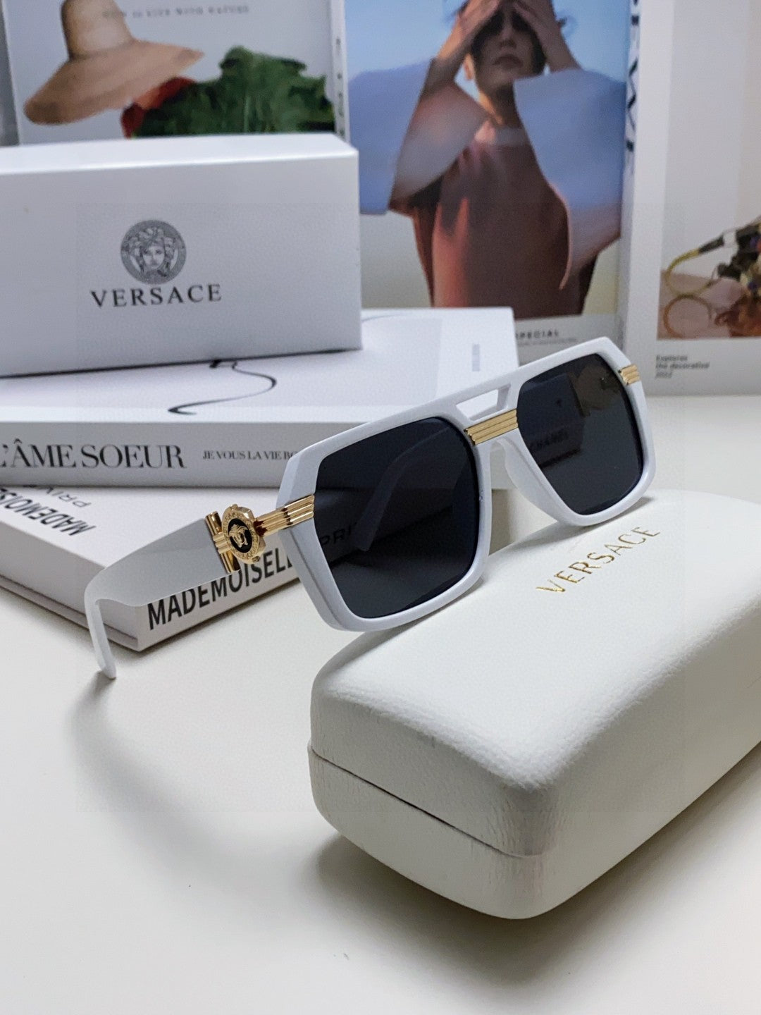 Versace Fashion Brown Lens Sunglasses for Men & Women - 399296 - detail image 6