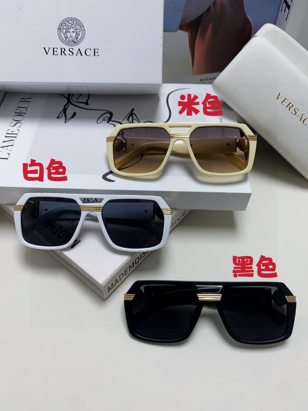 Versace Fashion Brown Lens Sunglasses for Men & Women - 399296 - detail image 8
