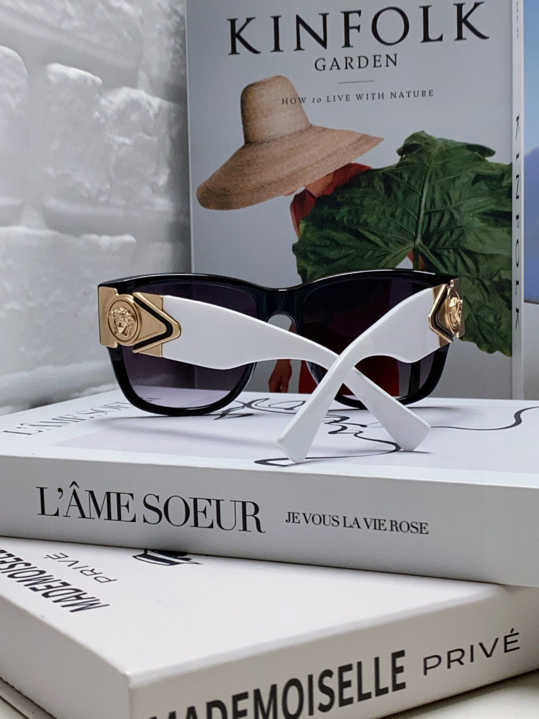 Versace Oversized Silver Lens Sunglasses for Men & Women - 399301 - detail image 2