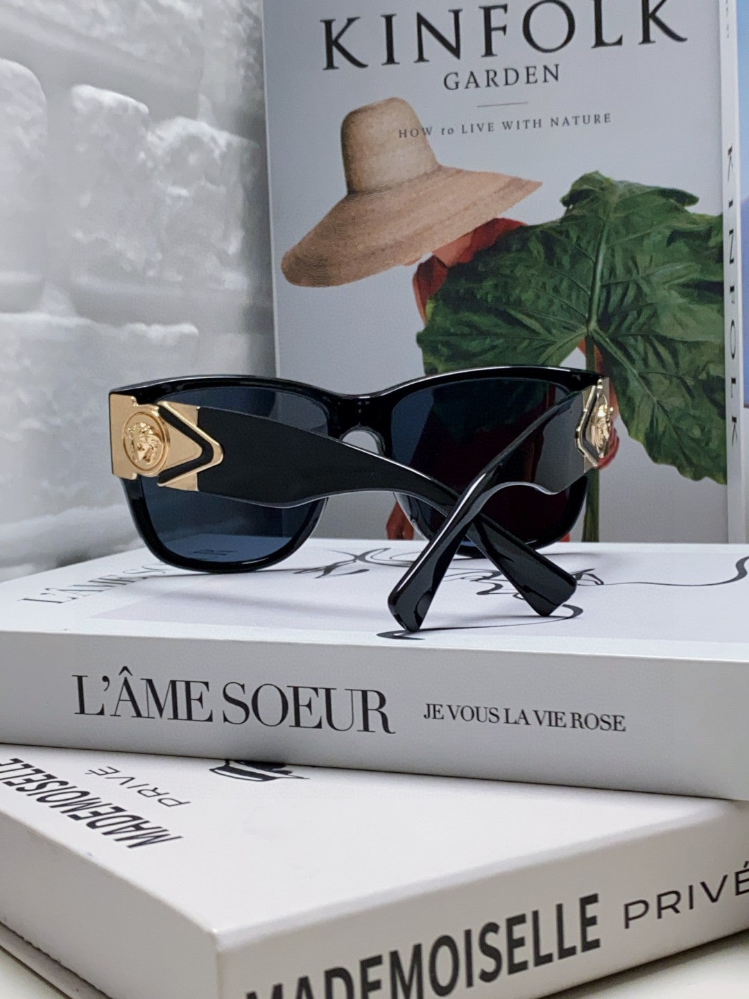 Versace Oversized Black Lens Sunglasses for Men & Women - 399302 - detail image 2