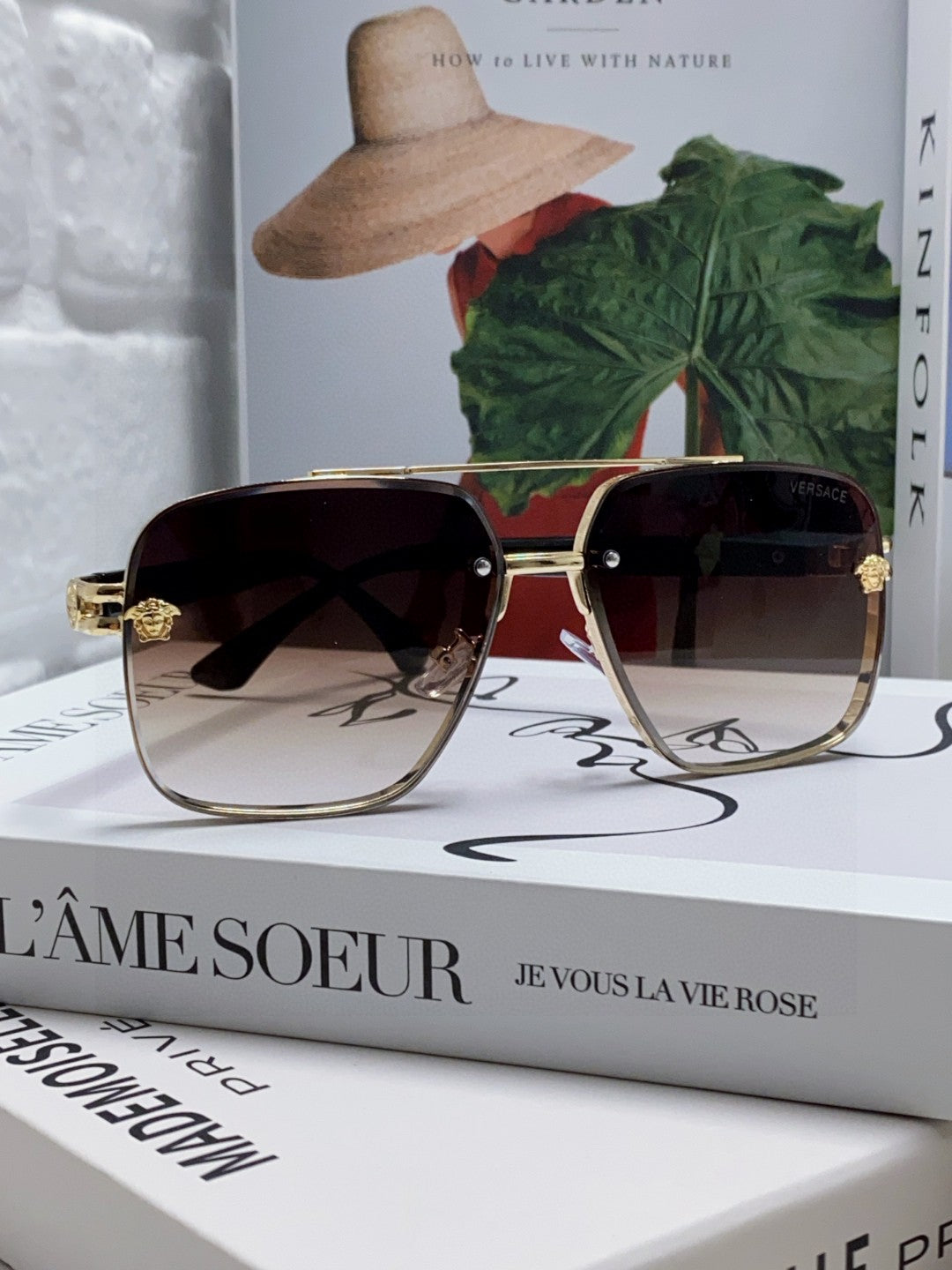 Versace Polarized Fashion Gray Lens Sunglasses for Men
