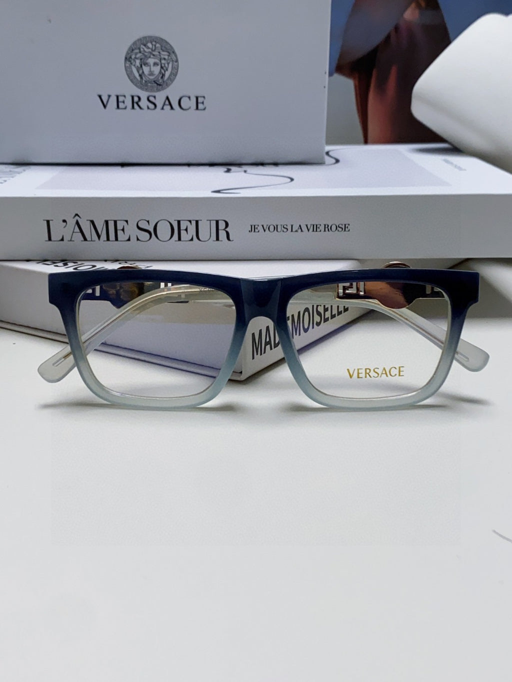 Versace Acetate Fashion Gray Lens Sunglasses for Men & Women - 399306 - detail image 6