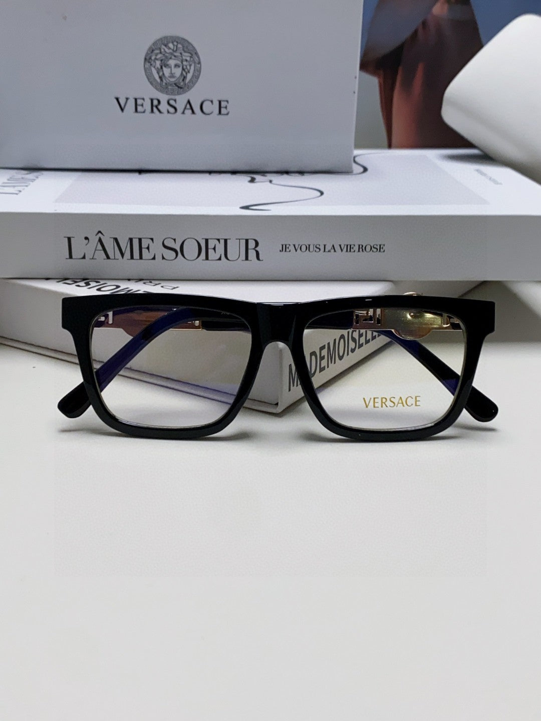Versace Acetate Fashion Gray Lens Sunglasses for Men & Women - detail image 6