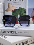Hermès Oversized Blue Lens Sunglasses for Men & Women