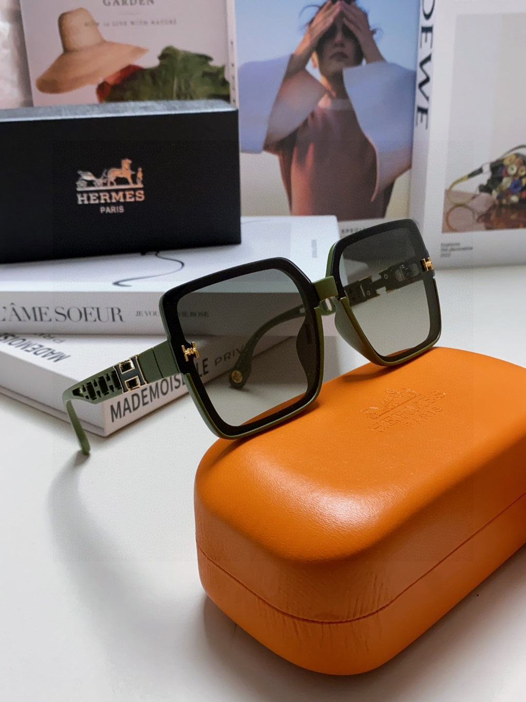 Hermès Fashion Gray Lens Sunglasses for Women - 399437 - detail image 7