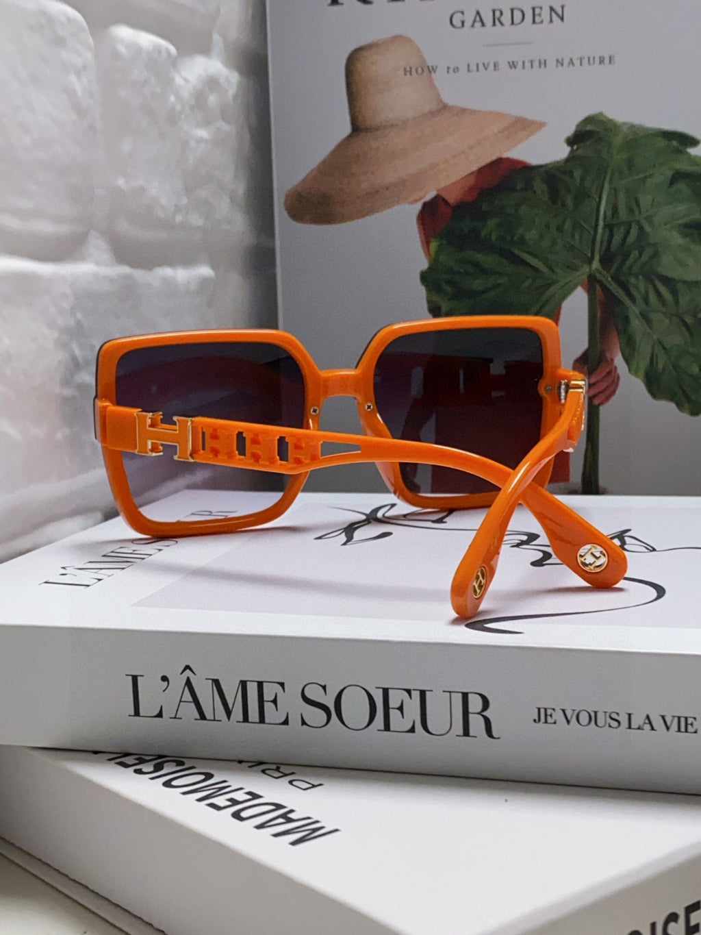 Hermès Fashion Red Lens Sunglasses for Women - detail image 2