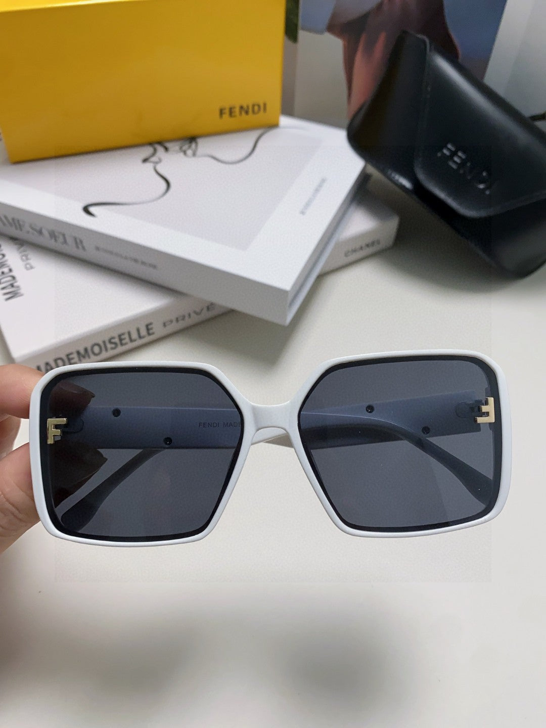 Fendi Square Black Lens Sunglasses for Men & Women - 432753 - detail image 2